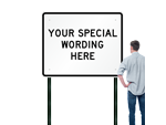 Customizable Horizontal Colored Signs Template