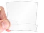 Banners and Ribbon Hard Hat Sticker Designs