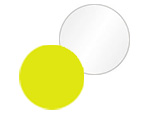 Fluorescent Inspection Labels   Colored Circles
