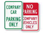 Company Vehicle Parking Signs