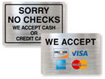 Credit Card Signs