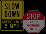 Custom Traffic Aluminum Signs