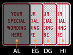Custom Traffic Signs   By Material