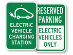 Electric Vehicle Charging Sign