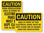 Electrical Caution Signs