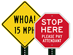 Diamond and Octagon Signs