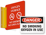 Oxygen No Smoking Signs
