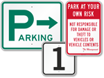 All Parking Lot Signs