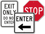 Parking Lot Traffic Signs