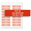 Out of Calibration Labels