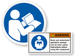 Read Manual Labels 