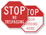 Restricted Area Signs
