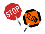Stop/Slow Paddles