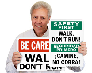 Do Not Run Signs