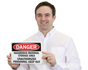 Danger Hazardous Storage Area Signs