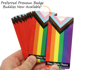 Preferred Pronoun Badge Buddies
