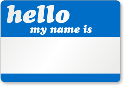 Hello, My Name Is Visitor Labels