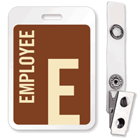 Employee Reusable ID Name Badge