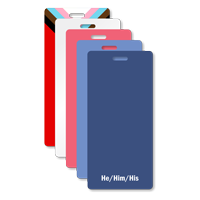 He Him His   Badge Buddy Vertical