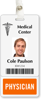 Physician Badge Buddy For Vertical Id Cards