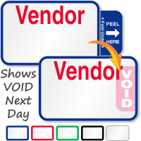 Tab-Expiring Vendor Labels Book