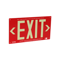 1 Sided, Red Background. Glowing Letters