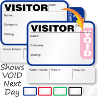 Small TAB-Expiring Visitor Passes Book