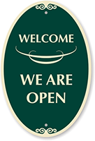 Double Sided Welcome And Sorry Sign