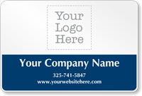 Add Company Name Address and Logo Custom Magnetic Sign