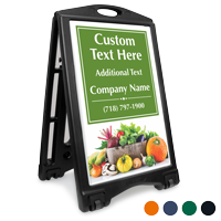 Add Your Text BigBoss Portable Custom Sidewalk Sign