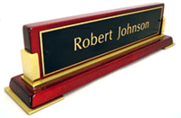 Custom Maiden Lane Wooden Nameplates 1.75"x8.5"