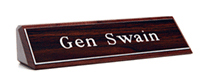 Custom Atwood Wooden Desk Nameplate – 2" x 10"