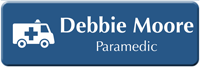 Customizable Paramedic LaserLogo Badge with Medical Ambulance Symbol