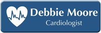 Customizable Cardiologist LaserLogo Badge with Heart ECG Symbol
