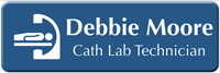 Customizable Cath Lab Technician LaserLogo Badge with Symbol