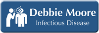 Custom Infectious Diseases Specialist LaserLogo Badge with Symbol