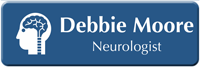 Customizable Neurologist LaserLogo Name Badge with Neurology Symbol