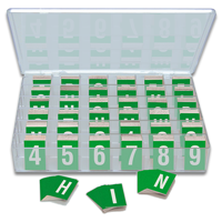 Kit 1 Inch Tall White and Green