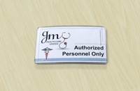Name Badge Contemporary Sign Kit For Workplace