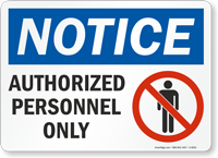 Notice  Sign