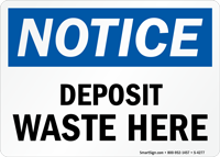 Notice:  Sign