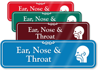 Ear Nose & Throat ENT Showcase Hospital Sign