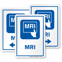 MRI Diagnostic Center Sign Magnetic Resonance Imaging Symbol