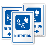 Nutrition  with Balanced Diet Symbol