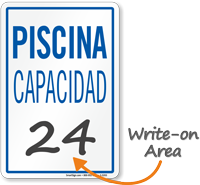 Spanish Maximum Capacity Sign