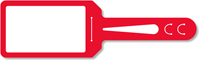 Red Blank Self Locking Tag 2 Sided