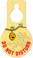 Do Not Disturb Pear Shaped Door Tag