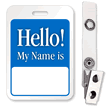 Hello My Name Is Reusable ID Name Badge