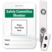 Safety Committee Member Wallet Card With Bulldog Clip
