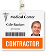 Contractor Badge Buddy For Horizontal ID Cards